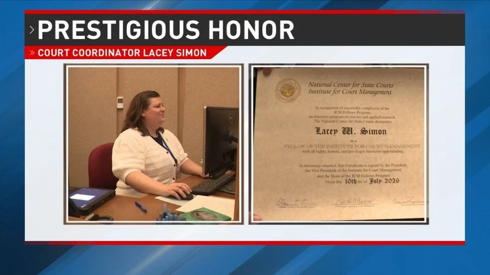 Prestigious honor: Court Coordinator for Judge John Stevens in national spotlight